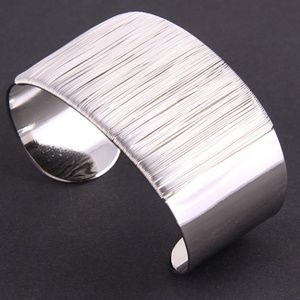 Wire Textured Metal Cuff